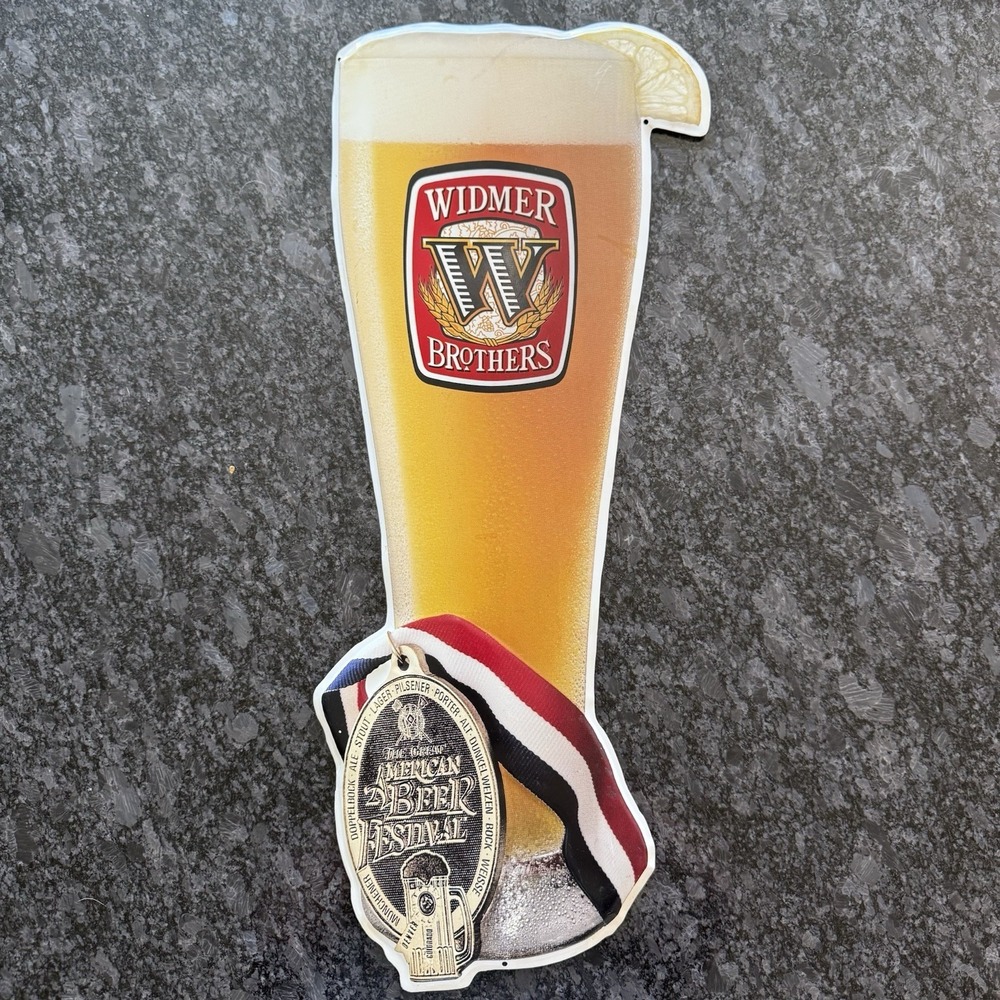 WIDMER BROTHERS BREWING ~ HEFE PINT~THE GREAT AMERICAN BEER FESTIVAL~TIN TACKER